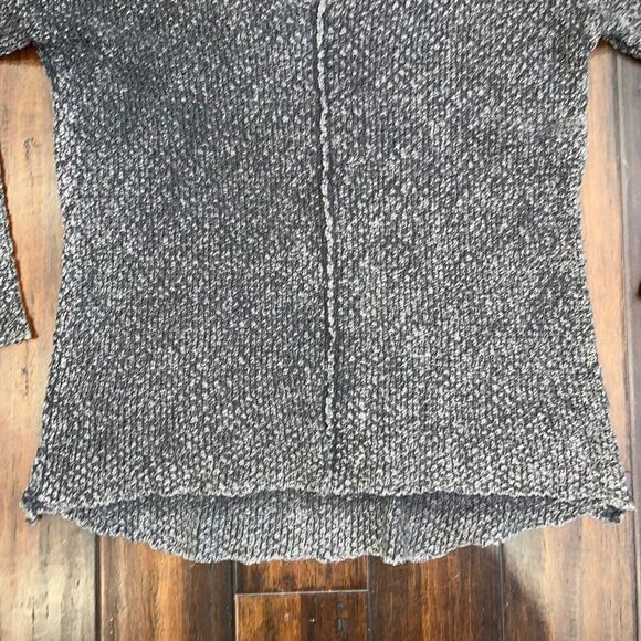 VINTAGE HAVANA Grey Hanky Hem Ribbed Sweater Size S - Picture 5 of 5